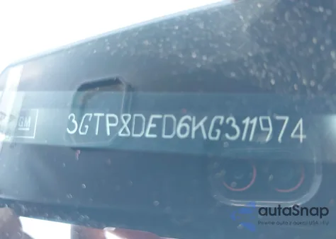 2019 GMC Sierra 1500 Slt из США, поврежденный, VIN 3GTP8DED6KG311974